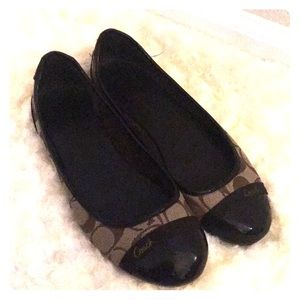 Brown Coach Flats